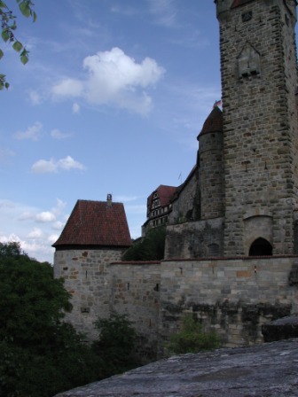 A view towards the Red Tower from the Bear's bastion